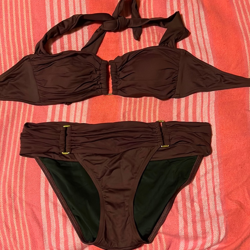 Victoria’s Secret maroon bathing suit